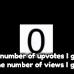 True | The number of upvotes I get: 0
The number of views I get: | image tagged in gifs,numbers,true,you have been eternally cursed for reading the tags | made w/ Imgflip video-to-gif maker