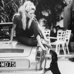 Brigitte Bardot on Car