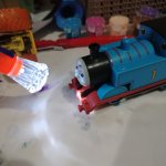 Hah thomas the tank engine is stunned lol