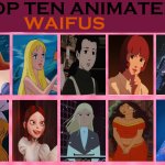 top ten animated waifus | image tagged in top 10 waifus,top ten animated waifus,fairy tail,european,movies,fantasy | made w/ Imgflip meme maker