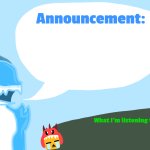 Gummie's Announcement Template meme