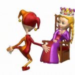 Jester pleasing the queen GIF Template