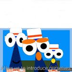 Allow us to introduce ourselves (ShapeTales version) meme