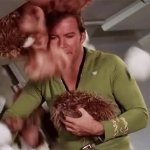 Jim Kirk and Tribbles GIF Template