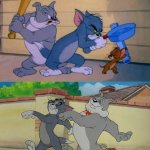 Tom Jerry and Spike meme