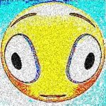 shocked emoji deepfried