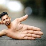 Man whose whole body is hand