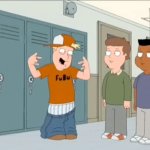 The white kid with baggy clothes who's talking like he's black