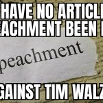 Impeach Tim Walz meme
