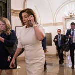 Nancy Pelosi on phone
