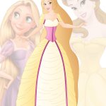 disney fusion: Belle and Rapunzel