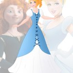disney fusion: Cinderella and Merida