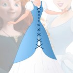 Princess Melina (Merida and Cinderella)
