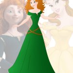disney fusion: Belle and Merida