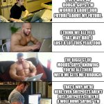 Chads On The New Year | 2025 WAS SO ROUGH, GUYS. I'M WORRIED ABOUT OUR FUTURE. ABOUT MY FUTURE. I THINK WE ALL FEEL THAT WAY, BRO. I LOST A LOT THIS YEAR, TOO. THE BIGGEST OF MOODS, GUYS. KNOWING YOU'RE ALL THERE WITH ME GETS ME THROUGH. THAT'S WHY WE'RE HERE. EVEN SHITPOSTS AREN'T JUST SHITPOSTS. THEY'RE A WOLF HOWL SAYING, "I'M HERE, TOO. YOU'RE NOT ALONE." | image tagged in chads helping on the internet | made w/ Imgflip meme maker