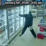 This might take a while | January 1st , 2026 , 3:55 am | image tagged in new years,go home youre drunk,just a bit more,too damn high,security camera,7-11 | made w/ Imgflip video-to-gif maker