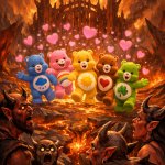 Bisounours cute in hell