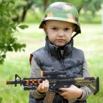 boy child with toy gun Arbie JPP