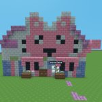 Kitty cat girl Minecraft house