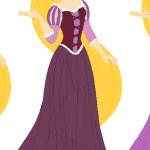 Rapunzel Wears her Different Dress