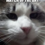 Sour Hart announcement template | WON MY FIRST MATCH OF THE DAY | image tagged in sour hart announcement template,wrestling | made w/ Imgflip meme maker