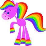Rainbow horse