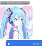 Explain to me why you like this girl