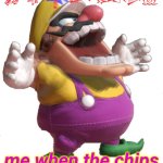 hi | 𒄆𒂝𒀱𒈓𒁎𒋨꫞; me when the chips | image tagged in wario,chips,laugh,beans,idk | made w/ Imgflip meme maker