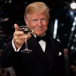 Trump cheering DiCarpio style