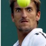 Tennis guy stare meme