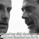 Negan and Rick