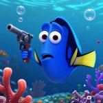 frown dory has a gun