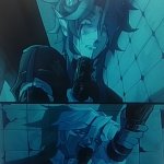 Dakho and Ariko holding eachother at gunpoint template