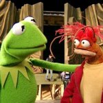 Kermit being real with King Prawn
