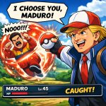 Trump Capture Maduro Pokemon Style