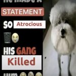 he made a statement so atrocious his gang killed him template