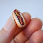 One Miniature Hotdog