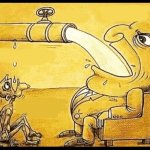 Water Pipe Dripping Into Mouth