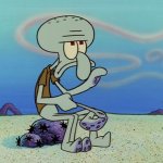 Squidward Waiting