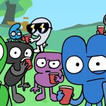 BFDI Algebraliens staring at you (by H4L0CASEY) meme