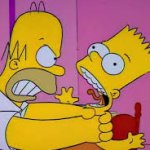 homer chokes bart