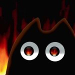 Burning Cat GIF Template