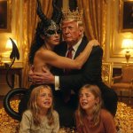King Donald Trump Satan Mammon worship slave girls