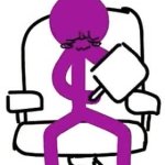 Sad Purple (Alan Becker) GIF Template