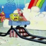 sponge bob roller coaster GIF Template