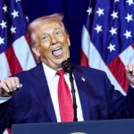 Trump mocking around