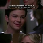 No, me, Sue Sylvester