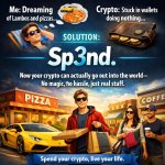 When your crypto is just sitting there… ?  Me: dreaming of Lambo