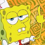 spongebob middle finger