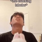cracking labubu GIF Template
